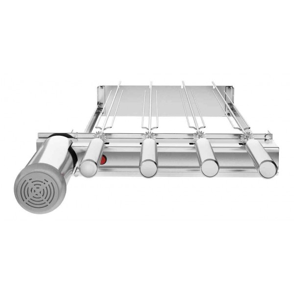 Churrasqueira grill baixo giratório 4 espetos inox Svft